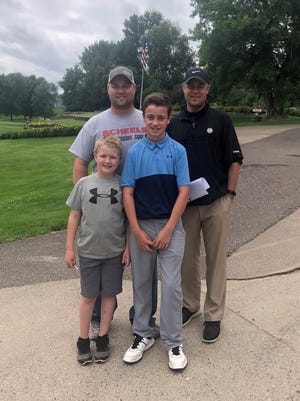 Princeton Golf Course Owner James Berglund, Pro Barrett Boe and Berglund's sons Tyson and Brennan Berglund.