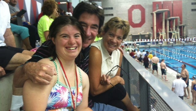 Paul Daugherty with wife Kerry and daughter Jillian.