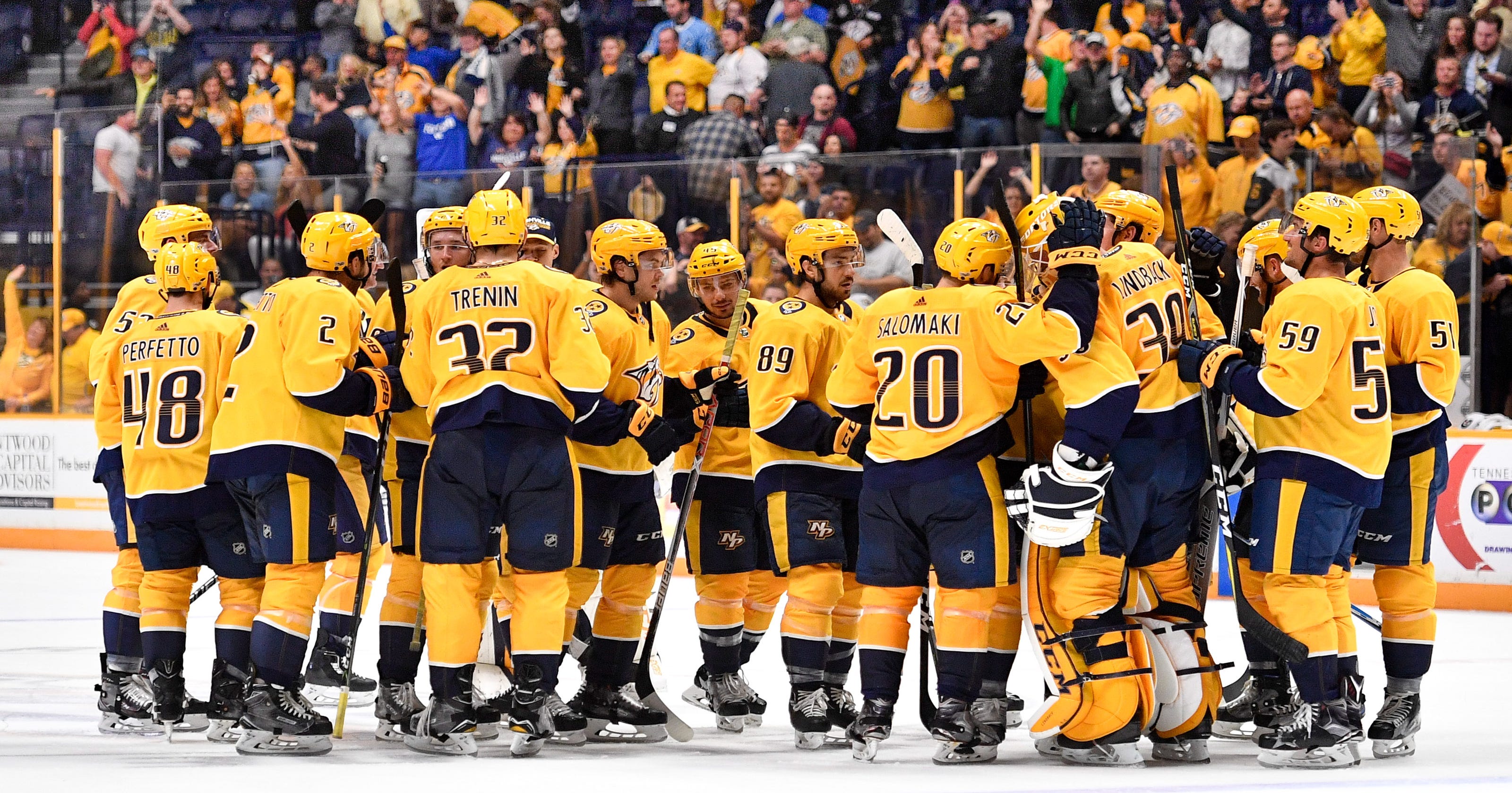 Predators TV schedule 75 games aired locally, 7 nationally