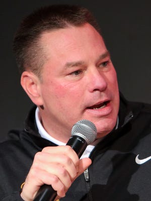 Tennessee head football coach Butch Jones speaks during the joint head coach press conference at Brenda Lawson Athletic Center on Feb. 23, 2016.