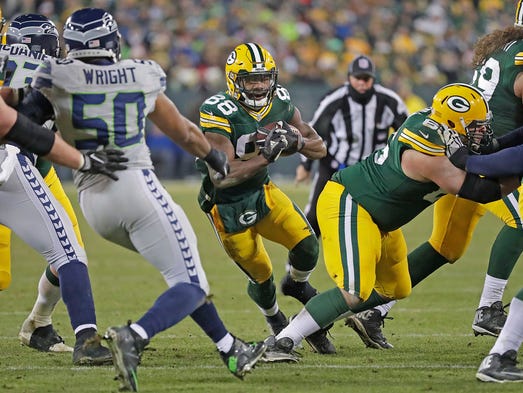 Green Bay Packers wide receiver Ty Montgomery (88)