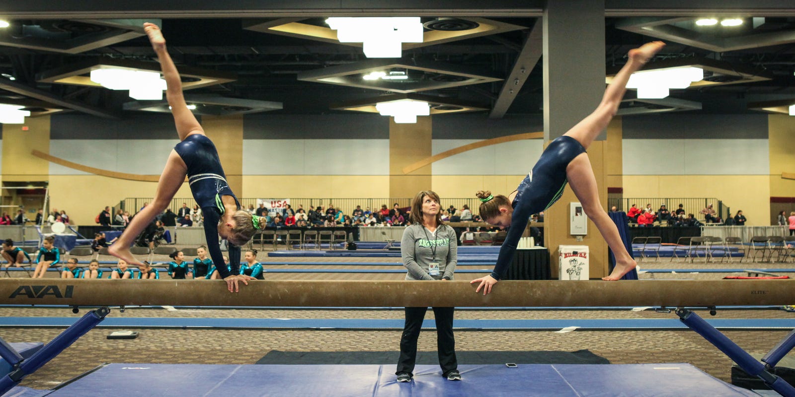 Gymnasts compete in U.S. National Judges Cup