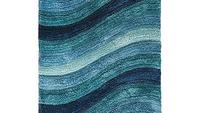 Teal Larue Wave Shag (Various sizes, $399.95-$749.95), Pier 1.