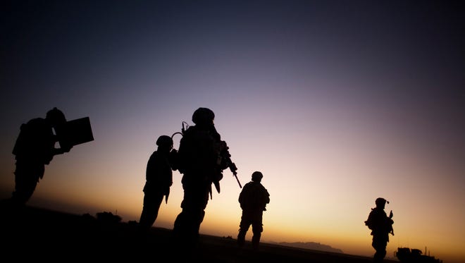 U.S. soldiers on patrol in Afghanistan in 2009.