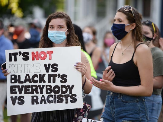 March Against Systemic Racism from Stoughton High School to Faxon Park on Friday, June 12, 2020.