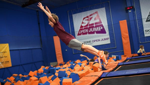 Sky Zone offers allday child care when school is closed
