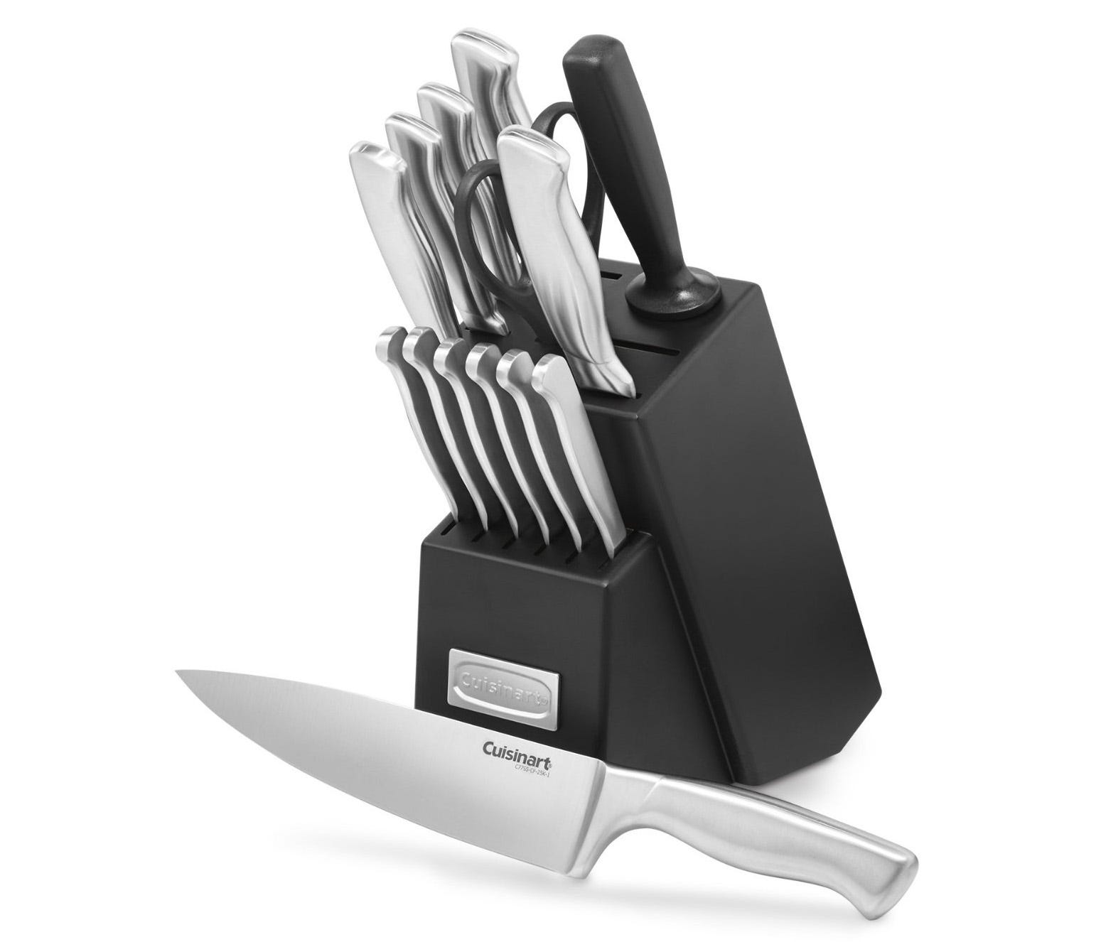 This best-selling Cuisinart knife block set is under $50 right now
