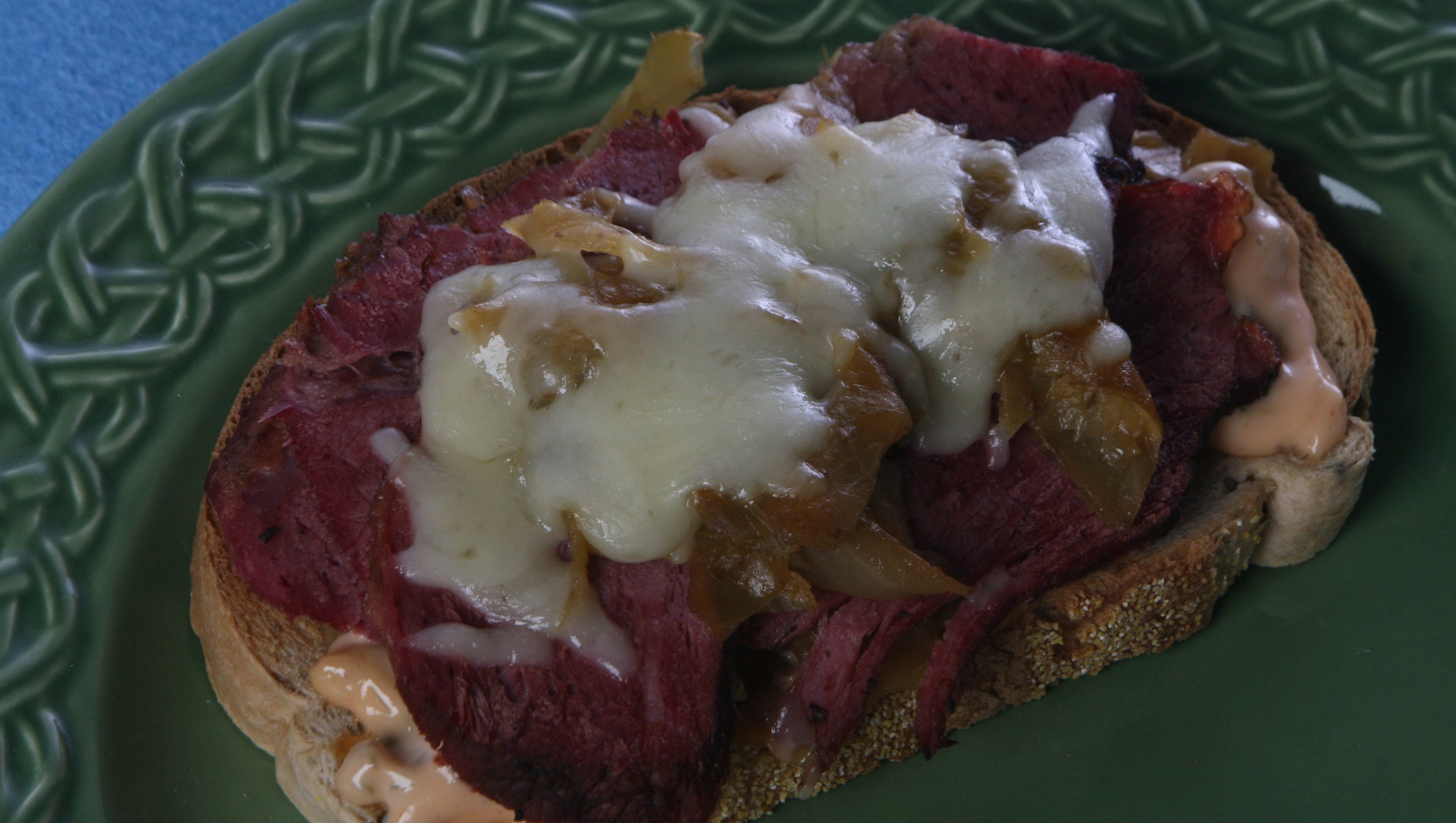 Test Kitchen recipe OpenFaced Reuben Sandwich