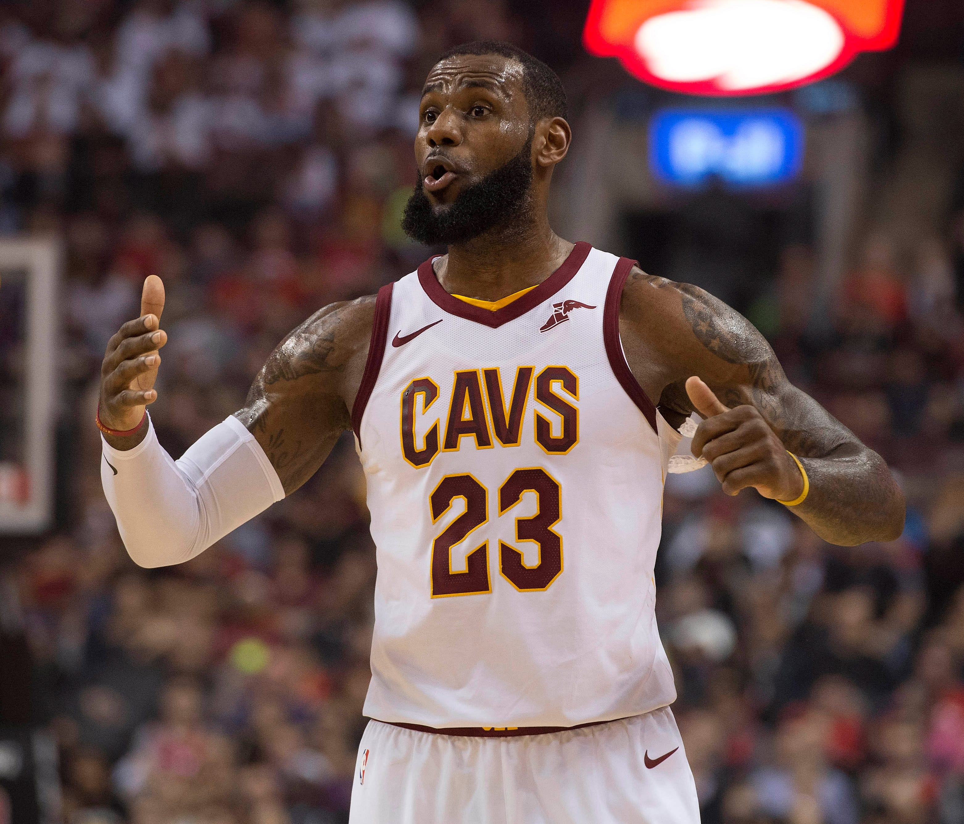 LeBron James and the Cavaliers have slipped to 29th in defensive rating this season.