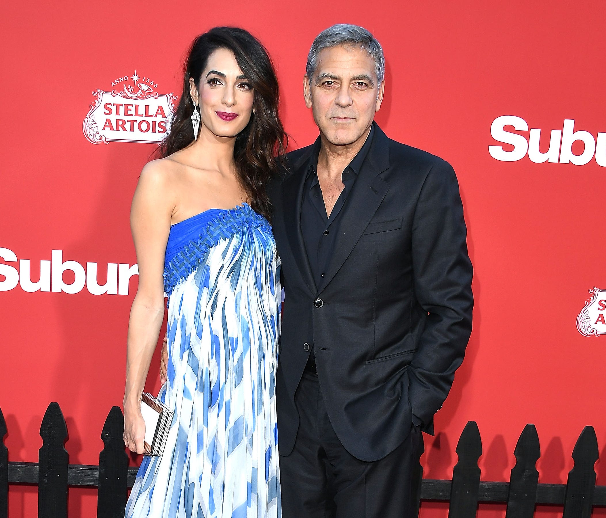 George and Amal Clooney attended Sunday night's premiere of 'Suburbicon' in Los Angeles.