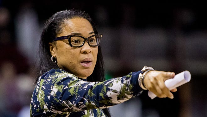 South Carolina Gamecocks head women's basketball coach Dawn Staley.
