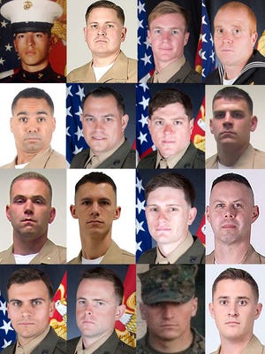 Fifteen Marines and a sailor were killed in a KC-130T crash in Mississippi on July 10, 2017.