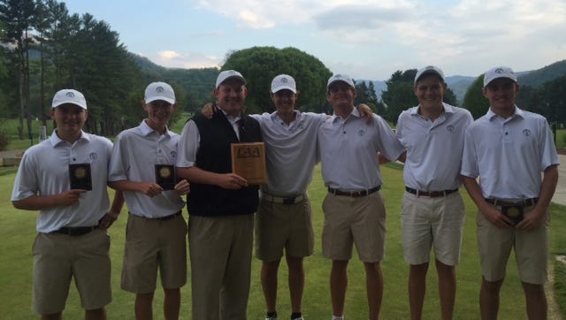 The Christ School golf team set a school record for scoring (274) at Tuesday's Carolinas Athletic Association tournament in Waynesville.