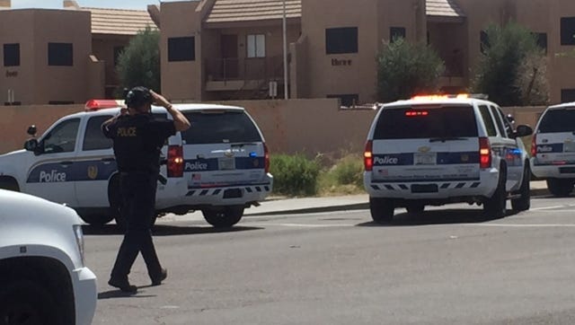 Phoenix police said they were working an active shooting scene during which one officer was injured and one suspect was "down" near 35th Avenue and McDowell Road, Phoenix.