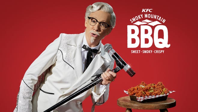 Country singer Reba McEntire is the latest celebrity – and first woman -- to play KFC founder Col. Sanders.