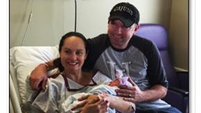 Jessica and Wes Gaspar welcomed their first child, Jillian, at 10:43 a.m. on Mother's Day. Jillian weighed 6 pounds, 5 ounces.