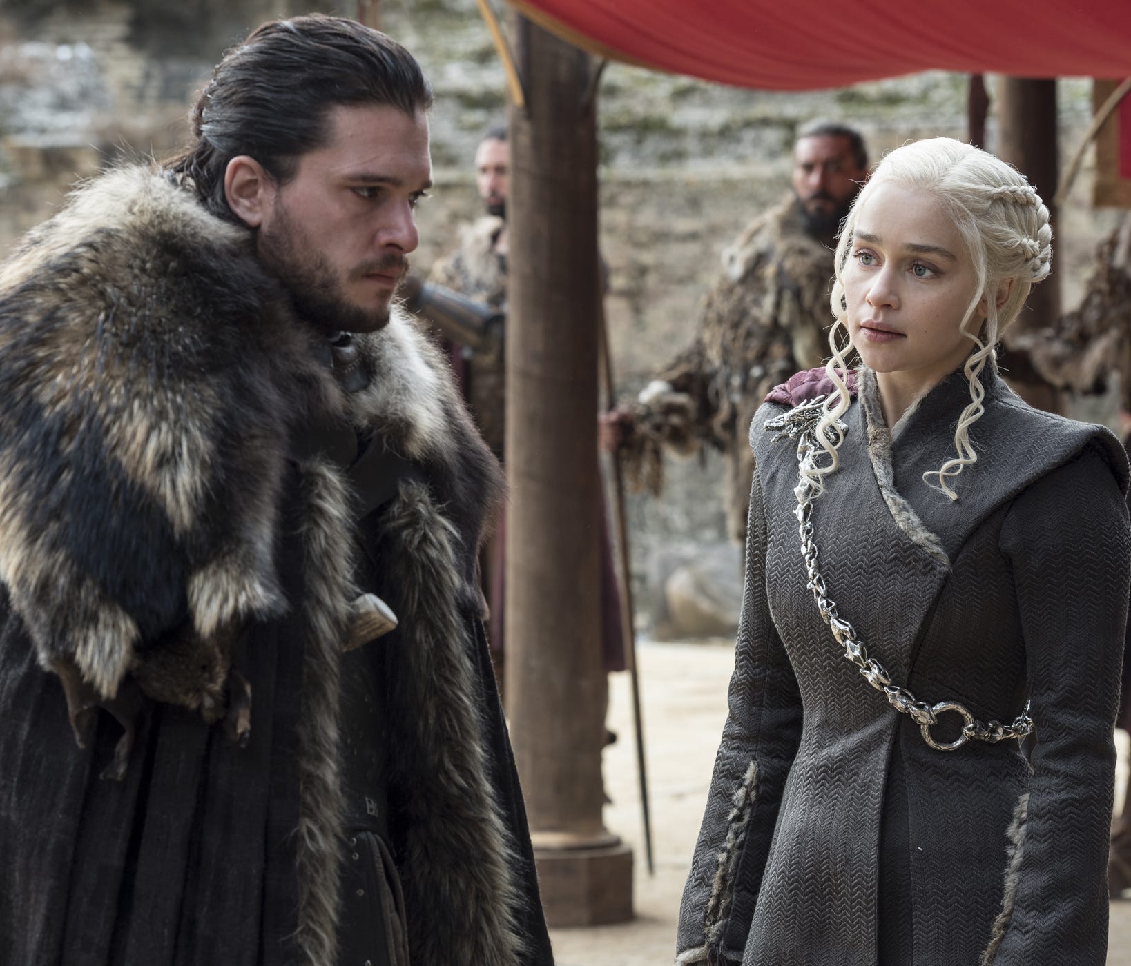 Jon and Dany's relationship continues to grow, as he still doesn't know the truth about his parentage.