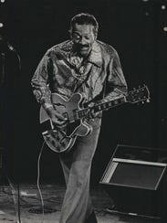 Chuck Berry, "the Father of Rock 'n' Roll," performs at Summerfest in 1977.
