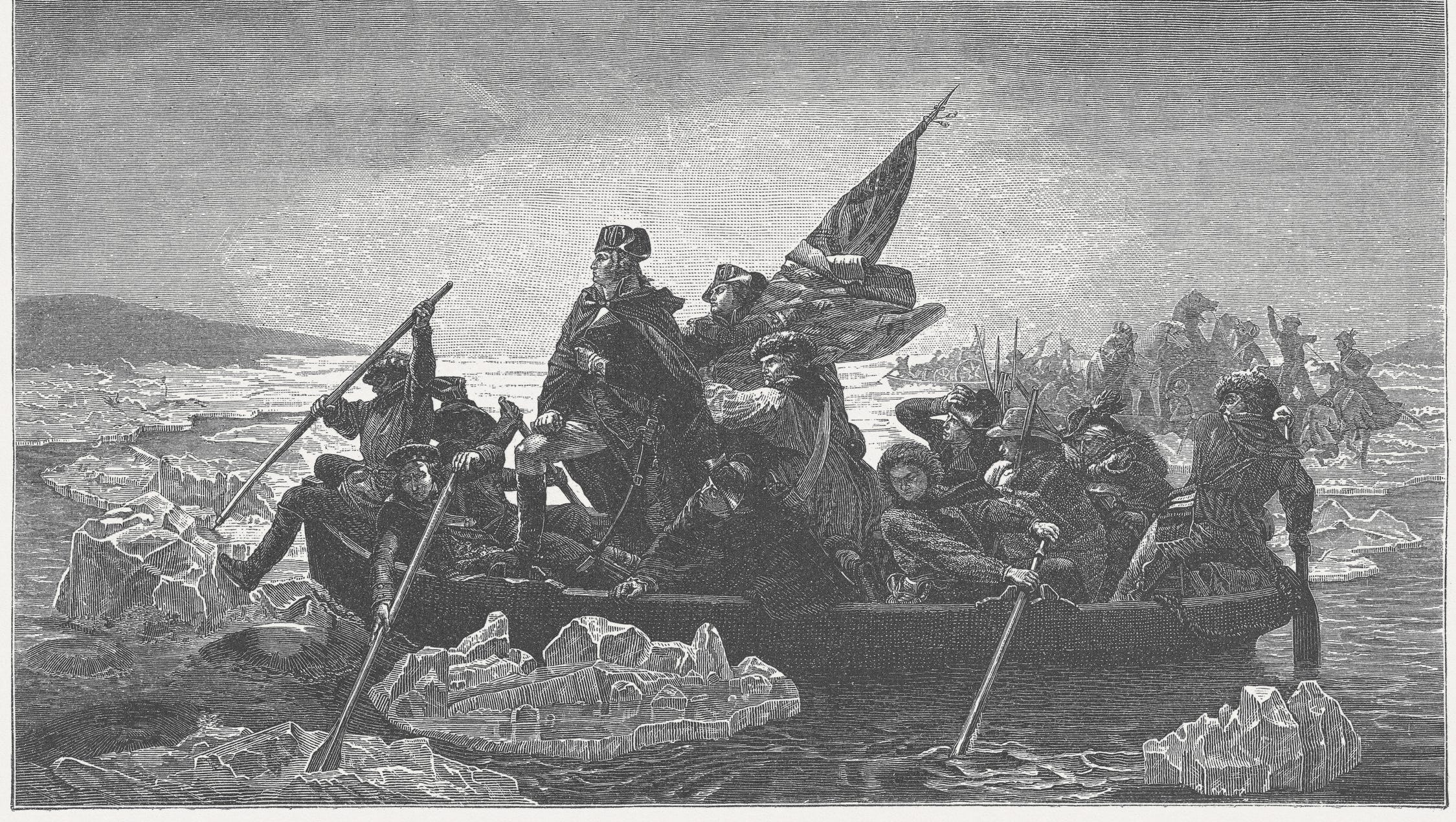 Trump Crossing The Swamp Painting