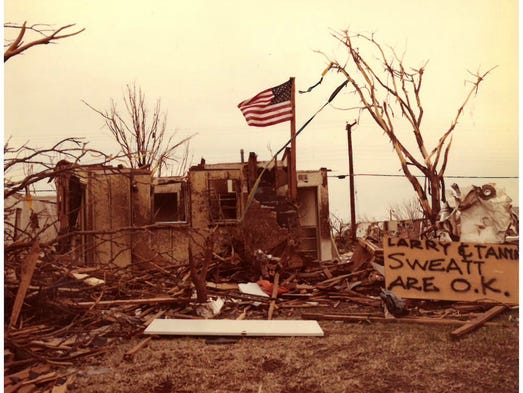 Contributed photo of the damage that was caused on