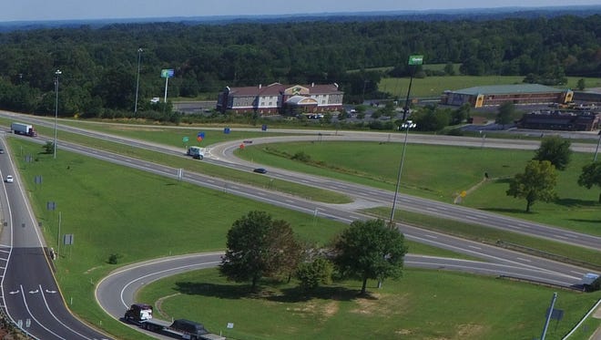 The area that the fatal wreck occurred on Interstate 40 was near the eastbound on ramp (far left corner) when the victim turned left into oncoming traffic.