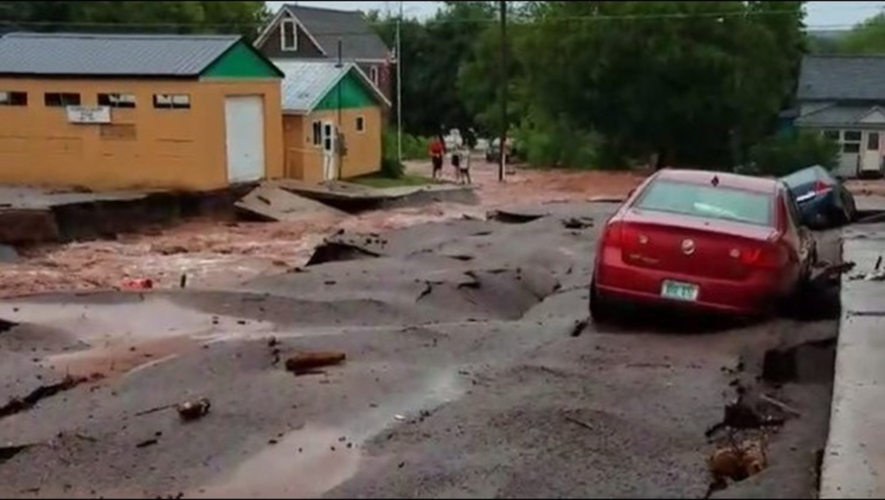 Storms wash out roads in Houghton, Hancock in the U.P.