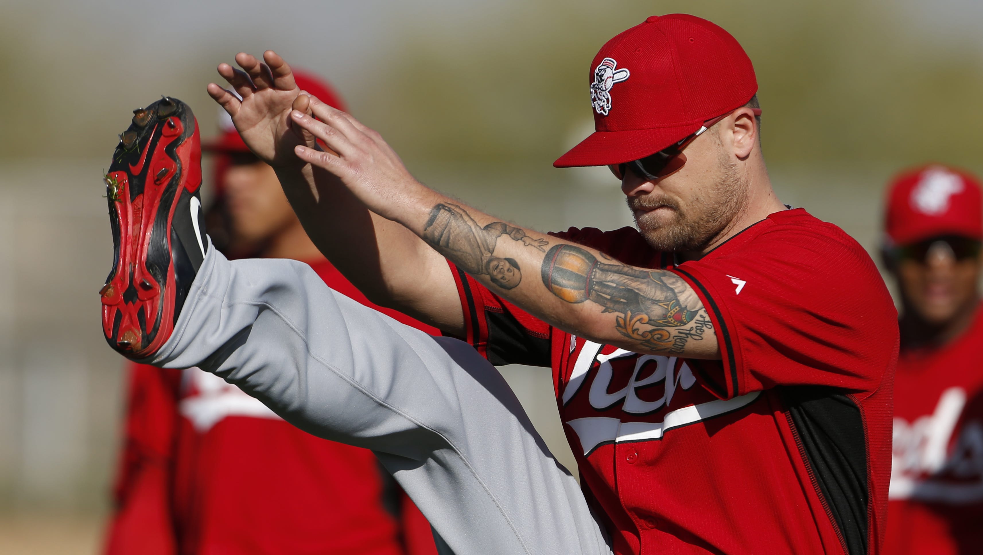 Reds Trevor Bell Tattoo Honors Grandpa Bozo The Clown