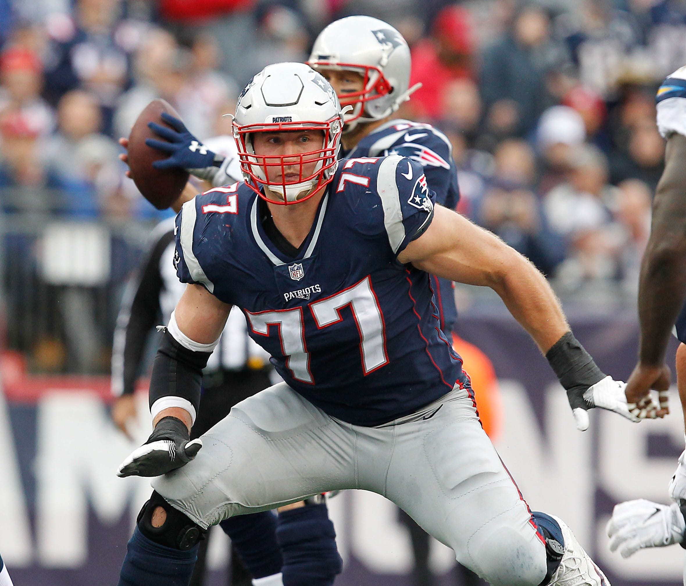 New England Patriots offensive tackle Nate Solder should be the most sought-after player at his position in 2018.