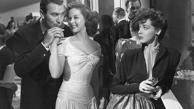 Lee Bowman, Susan Hayward and Marsha Hunt in "Smash-Up: The Story of a Woman," 1947, and is included in the TCM tribute.