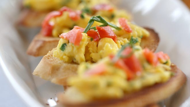Scrambled Eggs and Smoked Salmon on Toast
