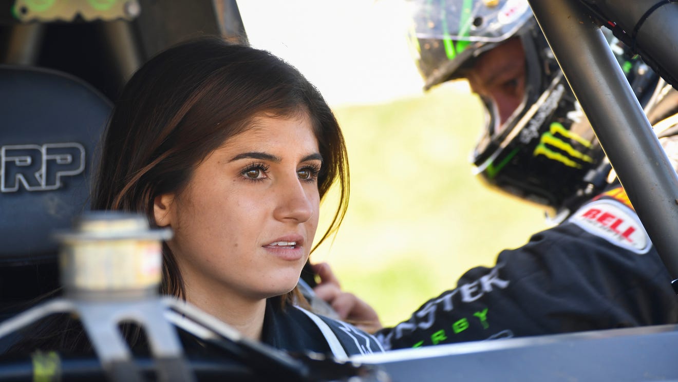 Hailie Deegan first female driver in SRX race at Nashville Fairgrounds
