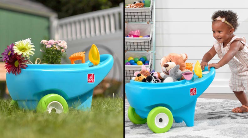 NEW Step2 Kids Toddler Boys Girls Springtime Garden Yard Toys Wheelbarrow 