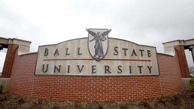 Ball State University sign