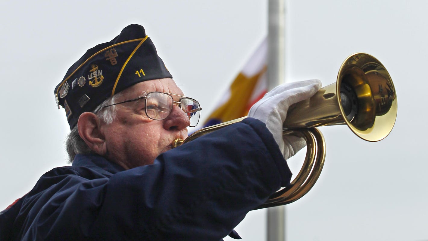 Bangert After 60 years, bugler plays final taps