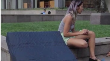 Screenshot from 'Columbia Spectator' video about Emma Sulkowicz
