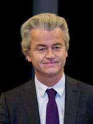 Firebrand Dutch lawmaker Geert Wilders, seen here in