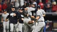 ALDS Game 5: Yankees at Indians - The Yankees celebrates