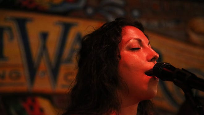 Professional singer Elizabeth Canino of Naples performs at South Street City Oven and Grill on Thursday, June 2, 2016.