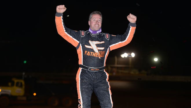 York's Rick Eckert earned $4,000 for winning the opening race of Appalachian Mountain Late Model Speedweek at Hagerstown Speedway on Wednesday night.