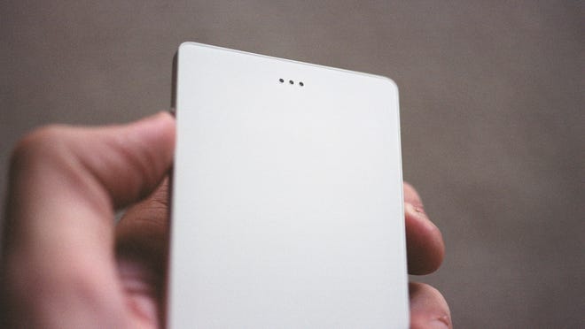 The Light phone is designed to be used as little as possible. It can dial out, plus receive forwarded calls from a user's smartphone without a screen, texting or apps.