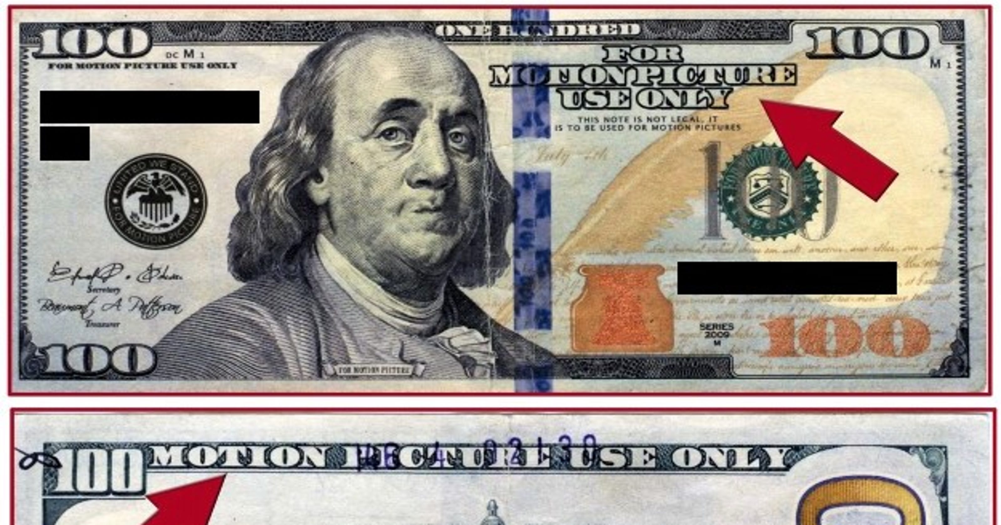 Warning issued about counterfeit movie money