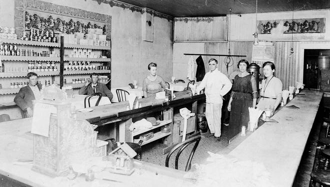 Walter's Cafe was located south of the Gillett Building in the early 1920s. Cafes came and went often, either because business was poor or the owner got tired of the daily routine. Over the years, there were several cafes in this same location.