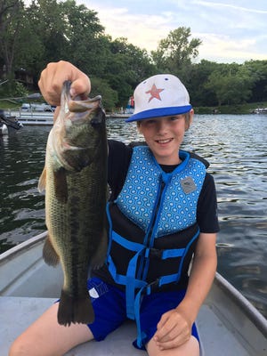 Big bass bite in hot weather, but you have to find them.