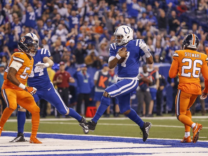 A look at the Colts color rush uniforms in all blue