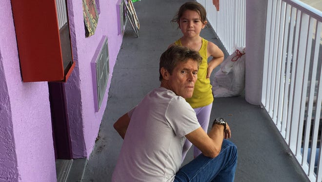 Willem Dafoe forms an unlikely bond with a girl (Brooklynn Prince) let loose for the summer in "The Florida Project."