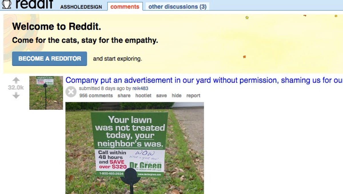 Texas Man Posts Photo Of Lawn Shaming Sign Placed On His Overgrown Yard