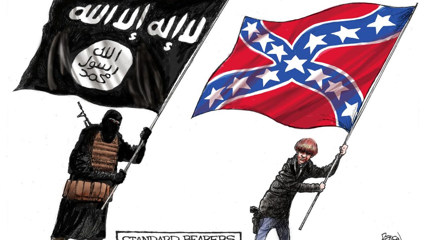 Racist Rebel Rants from Confederate FlagWrapped Dylann Roof