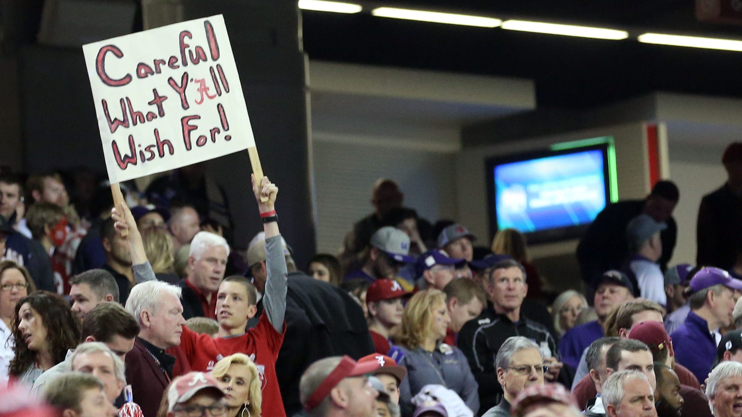 Alabama Fans Respond To We Want Bama Signs
