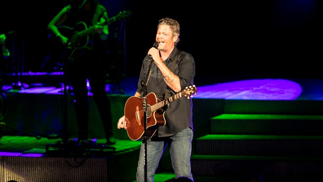 Blake Shelton performs at the American Family Insurance Amphitheater July 6.