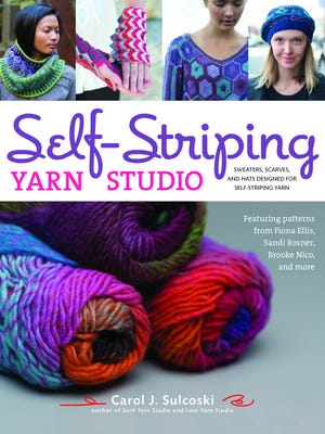 "Self-striping yarn studio" is the third in Carol Sulcoski's Yarn Studio series.